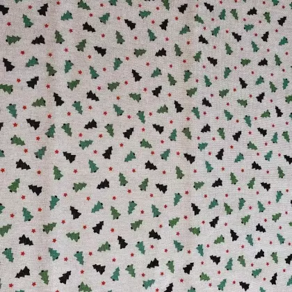 Režná látka stromečky š. 140 cm