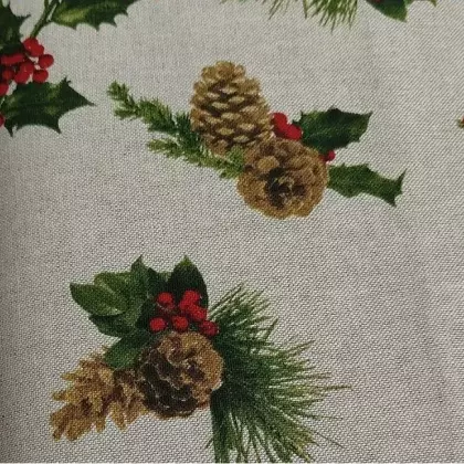 Režná látka šišky, š. 140 cm