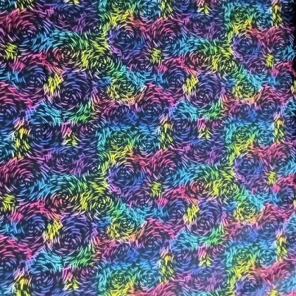 Softshell zimní barevný duhová klubíčka š.145 cm