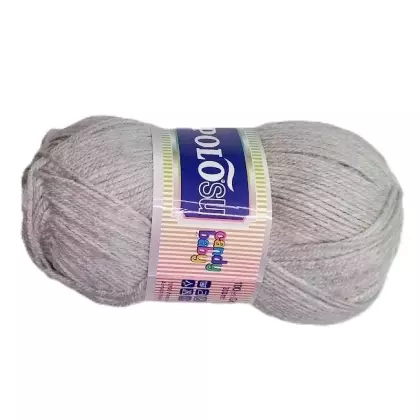 Příze CANDY Baby světle šedý melír 100g