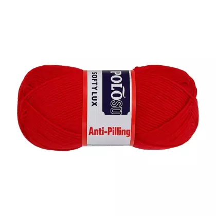 Příze SOFTY LUX červená 100g nežmolkující