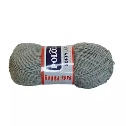 Příze SOFTY LUX šedá 100g nežmolkující