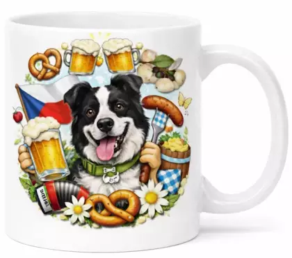 Hrnek 330 ml border kolie