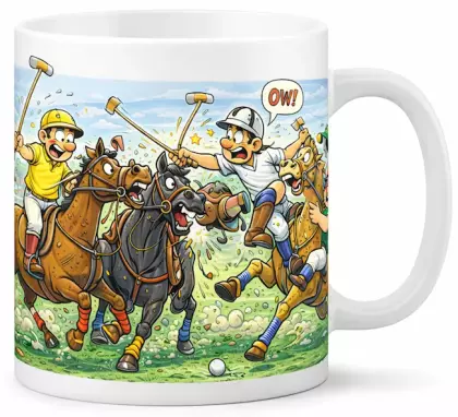 Hrnek s potiskem 330 ml koňské pólo