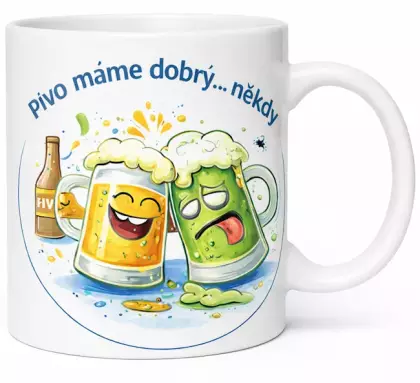 Hrnek 330 ml pivo máme dobrý