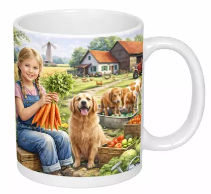 Hrnek 330 ml léto na farmě