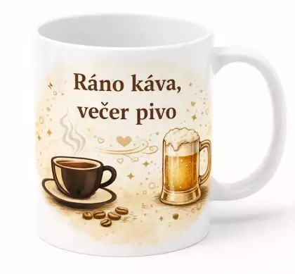 Hrnek 330 ml káva a pivo