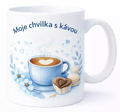 Hrnek 330 ml chvilka s kávou