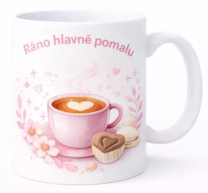 Hrnek 330 ml ráno pomalu