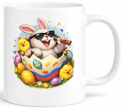 Hrnek 330 ml velikonoční zajíc