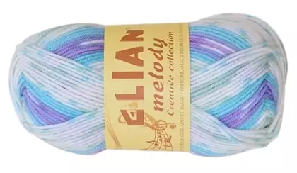 Příze Elian melody melír modrý 50g