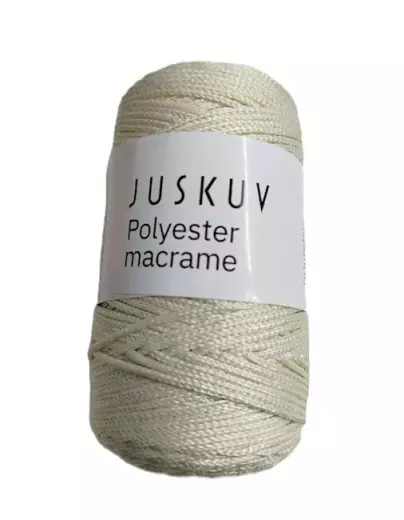 Polyester macrame Juskuv smetanová