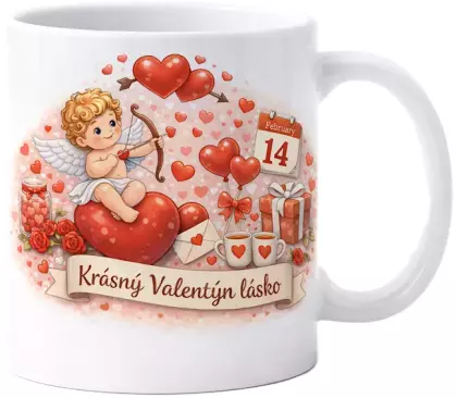 Hrnek s potiskem 330 ml valentín 2