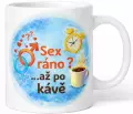 Hrnek s potiskem 330 ml sex a káva barevný