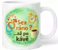 Hrnek s potiskem 330 ml sex a káva barevný