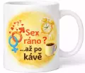 Hrnek s potiskem 330 ml sex a káva barevný