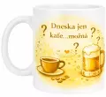 Hrnek s potiskem 330 ml možná kafe zelený