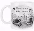 Hrnek s potiskem 330 ml možná kafe zelený