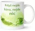 Hrnek s potiskem 330 ml nejde káva žlutý