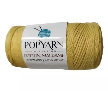 Pletací příze Cotton Macrame žlutá