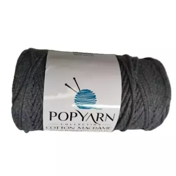 Cotton macrame tm. šedá