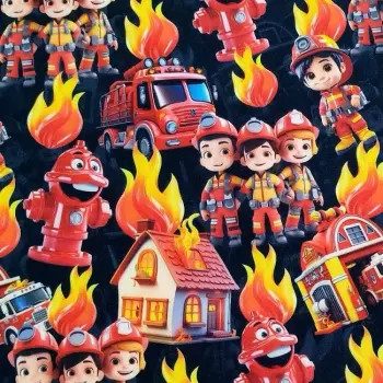 Softshell zimní hasiči na černé s fleecem 145cm