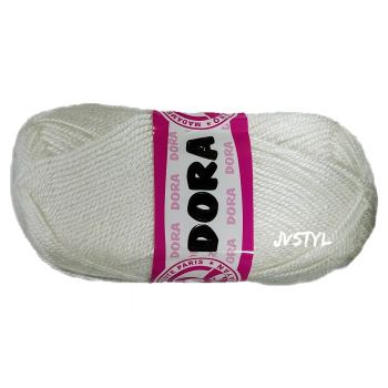 Příze DORA 100g, bílá