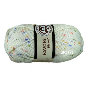 Příze FAVORI TWEED krémová 100g