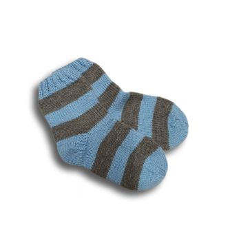 Pletené ponožky modrošedé