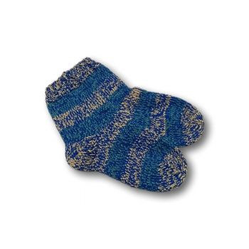 Pletené ponožky modré