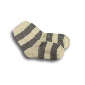 Pletené ponožky béžové