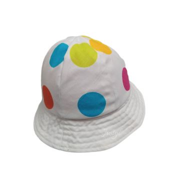 Plátěný klobouk barevná kolečka, vel.49