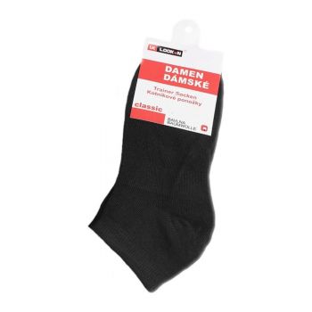 Bavlněné kotníkové ponožky černé