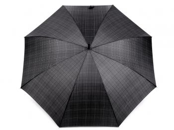 Pánský vystřelovací deštník šedá s bílou