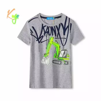 EU  Chlapecké triko krátký rukáv s potiskem, šedé - vel.110