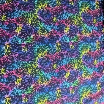 Softshell zimní barevný duhová klubíčka š.145 cm