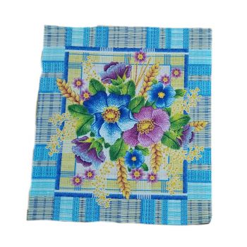 Utěrka s jarním motivem modré květiny 58x50 cm