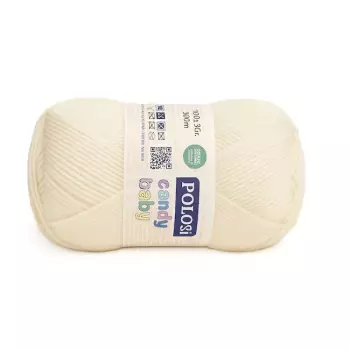 Příze CANDY Baby smetanová 100g