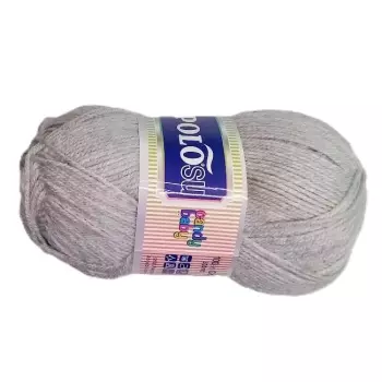 Příze CANDY Baby světle šedý melír 100g