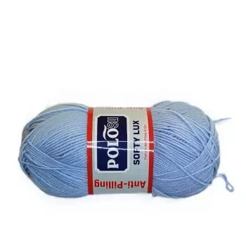 Příze SOFTY LUX světle modrá 100g nežmolkující