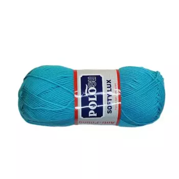 Příze SOFTY LUX tyrkysová 100g nežmolkující