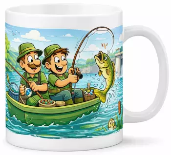 Hrnek s potiskem 330 ml rybáři