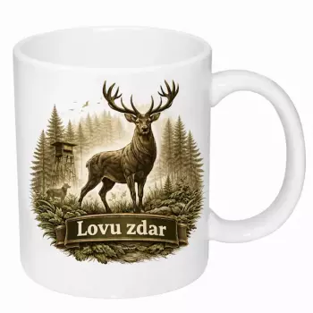 Hrnek 330 ml jelen s popisem