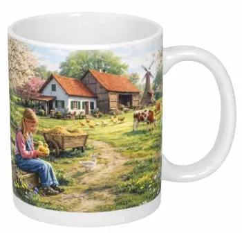 Hrnek 330 ml  jaro na farmě I