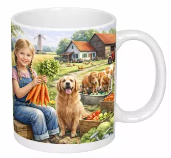 Hrnek 330 ml léto na farmě