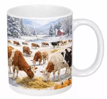 Hrnek 330 ml kravičky v zimě