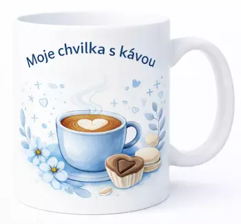 Hrnek 330 ml chvilka s kávou