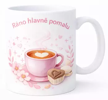 Hrnek 330 ml ráno pomalu