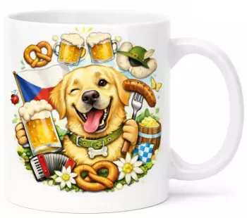 Hrnek 330 ml labradorský zlatý retrívr