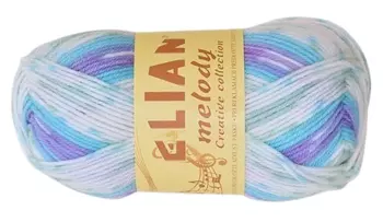 Příze Elian melody melír modrý 50g